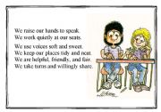 English Worksheet: School poem