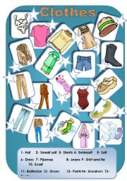 English Worksheet: Clothes