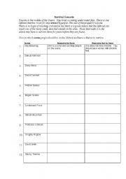 English Worksheet: Survival Scenario - Who To Save (3 pages with activity cards)