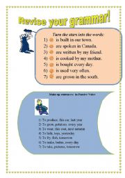 English worksheet: revise your grammar