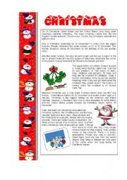 English Worksheet: Christmas 1-3