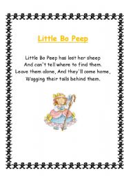 Nursery Rhymes, Songs and Poems 3/4