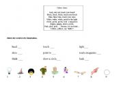 English Worksheet: Colour Chant