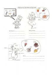 English Worksheet: Likes and Dislikes + colors