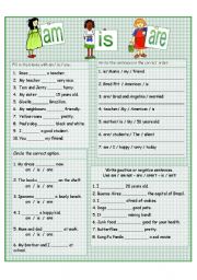 English Worksheet: Verb To Be