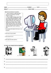 English Worksheet: english test