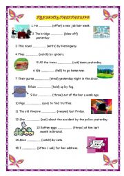 English Worksheet: PASSIVE VOICE