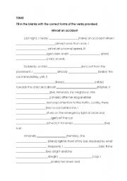 English Worksheet: Tenses (Mixed Form)