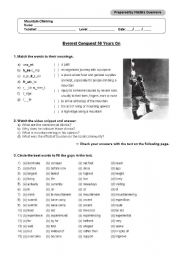 English Worksheet: Mountaineering