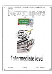 Comprehension passage -- Newspaper