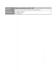 English Worksheet: will for future: MASH lesson plan