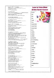 English worksheet: Song 