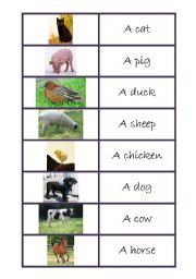 English Worksheet: Farm animals