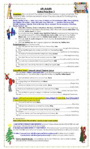 English Worksheet: Grammar Practice for upper intermediate Students