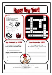 English Worksheet: Happy New Year!