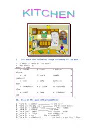 English Worksheet: KITCHEN