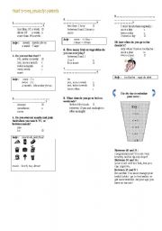 English worksheet: test your health habit 1