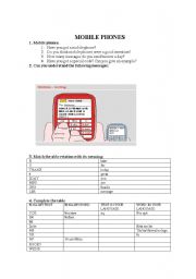 English Worksheet: Text message