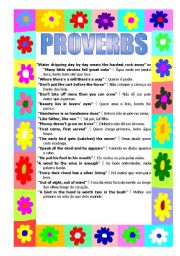 English Worksheet: Proverbs - 4 PAGES