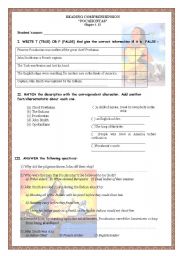 English Worksheet: READING-POCAHONTAS