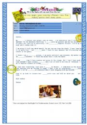 English Worksheet: e-mail to a pen-friend