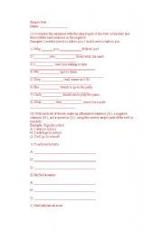 English worksheet: Past Simple