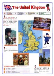 English Worksheet: The United Kingdom (2sheets)