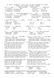 English Worksheet: how much - how many