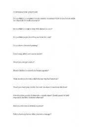 English worksheet: Conversation questions