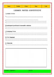 English Worksheet: lesson