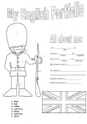 English Worksheet: My english Portfolio