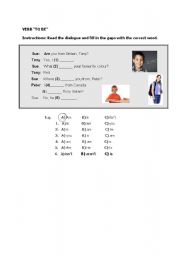 English Worksheet: VERB TO BE