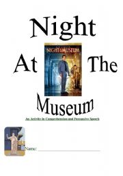 English Worksheet: Night At The Museum Comprehension Packet