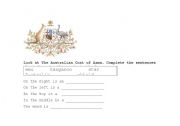 English worksheet: Australian Coat of arms