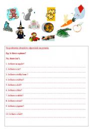 English worksheet: Is there?