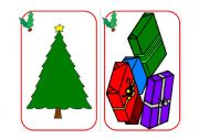 English Worksheet: Christmas Flashcards (Part 1 of 2)