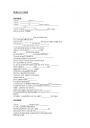 English worksheet: Skee Lo: I Wish