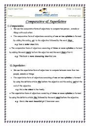 adjective ( comparative & superlative) 