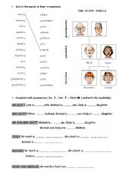 English Worksheet: Family 