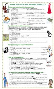 Grammar Exercises for upper intermediate students (2)