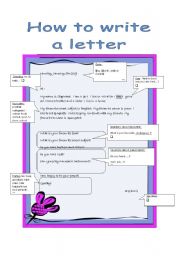 English Worksheet: How to write a penpal letter (tutorial)