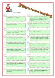 English Worksheet: 20 ways to confuse Santa