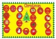 English Worksheet: christmas boardgame