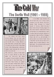 English Worksheet: The Cold War - Episode 2 - The Berlin Wall