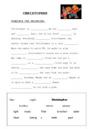 English worksheet: Story 