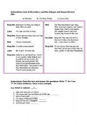 English Worksheet: READING