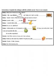 English worksheet: FOOD AND DRINK