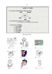 English Worksheet: Health and medicine