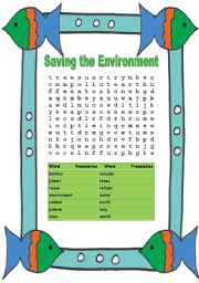 environment word search