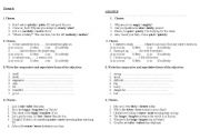 English Worksheet: Adjectives and adverbs